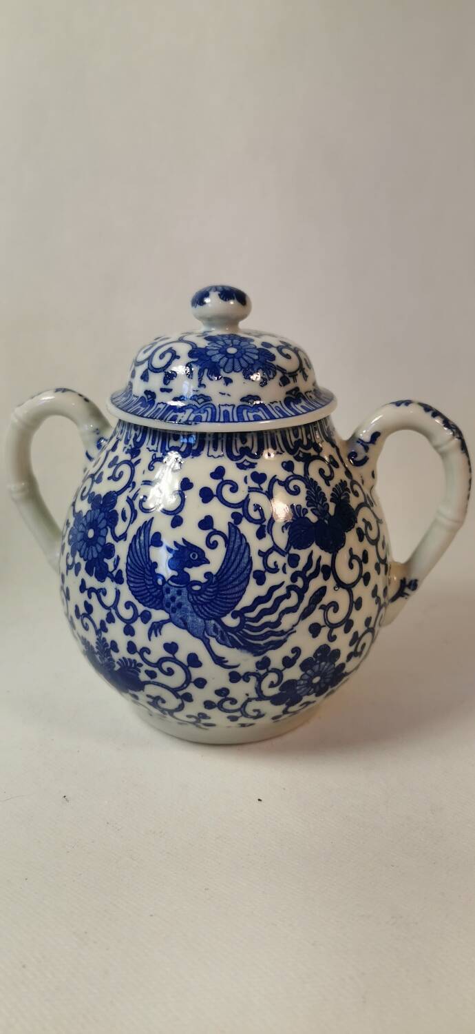 Blue White Japanese Porcelain Tea Set