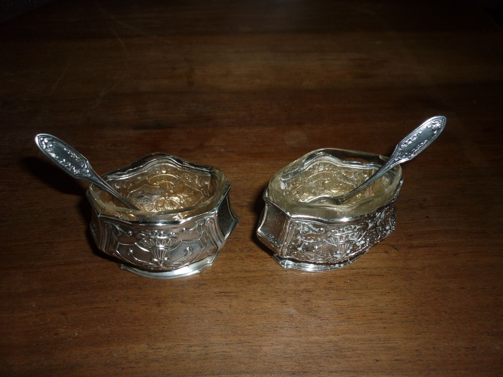 Pair of solid silver filers
