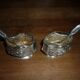 Paire de salerons en argent massif