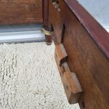 Napoleon bed in mahogany and gilded brass, Empire style