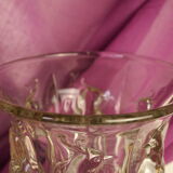 Vase with parakeets in art deco glass