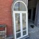 Old window in solid oak