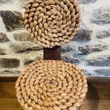 raffia and wood chair