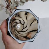 Vintage Luminarc vase, smoked glass - 70s