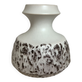 White and brown ceramic vase steuler Germany