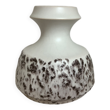 White and brown ceramic vase steuler Germany