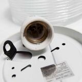 Ceiling lamp graphic 1970 glass