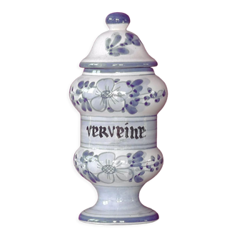 Pot d'apothicaire pharmacie en faience