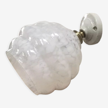 Art deco wall lamp in glass by Clichy