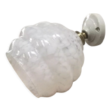 Art deco wall lamp in glass by Clichy