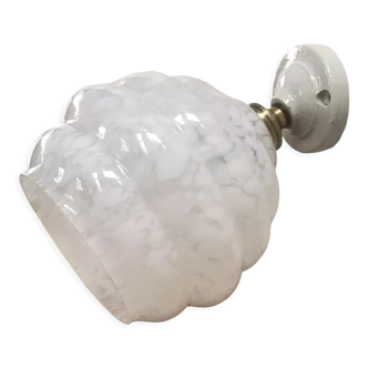 Art deco wall lamp in glass by Clichy