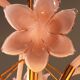 Lys rose, spectaculaire lustre de Murano par Franco Luce, 1970