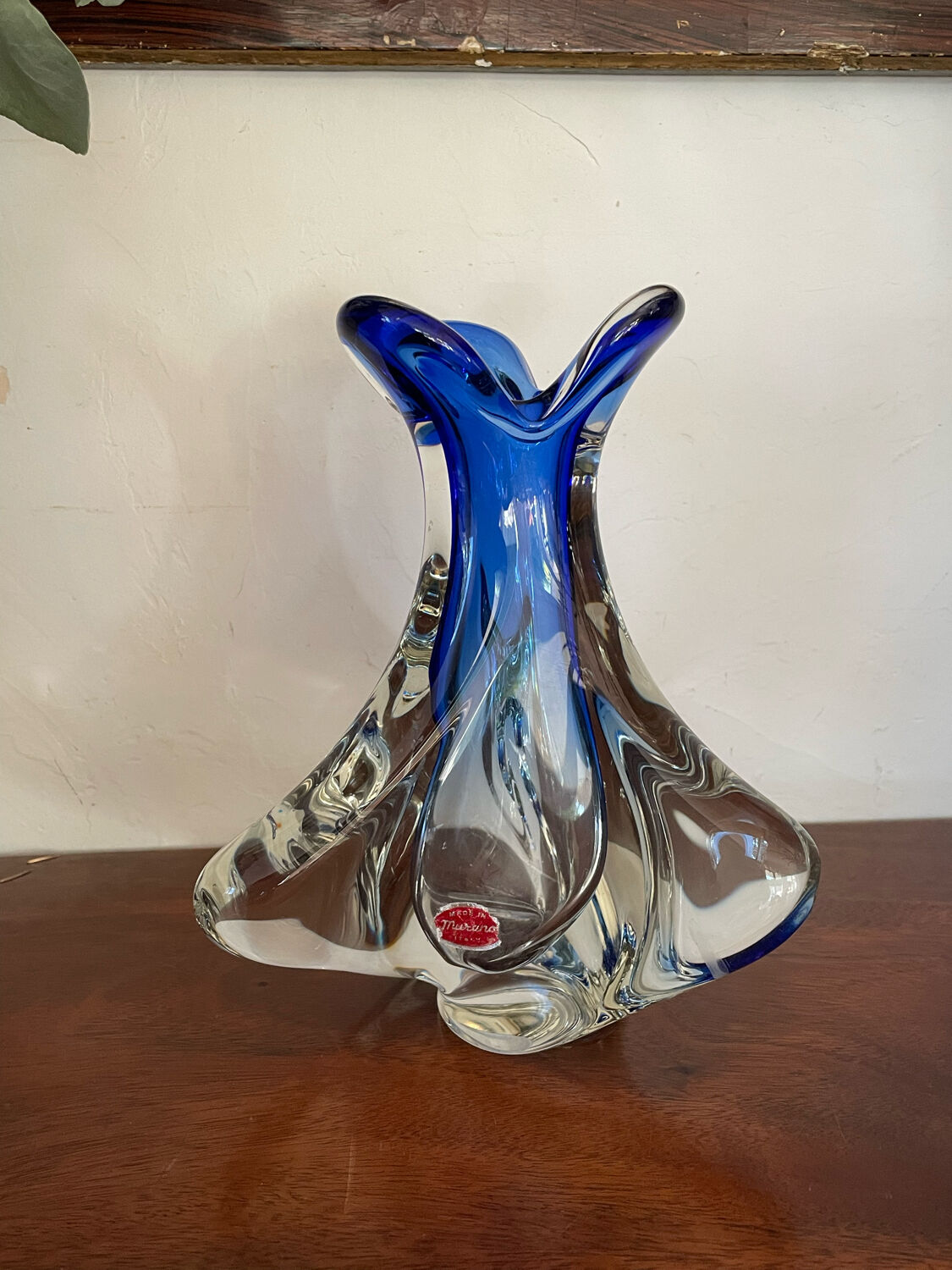 Murano glass vase circa 1960