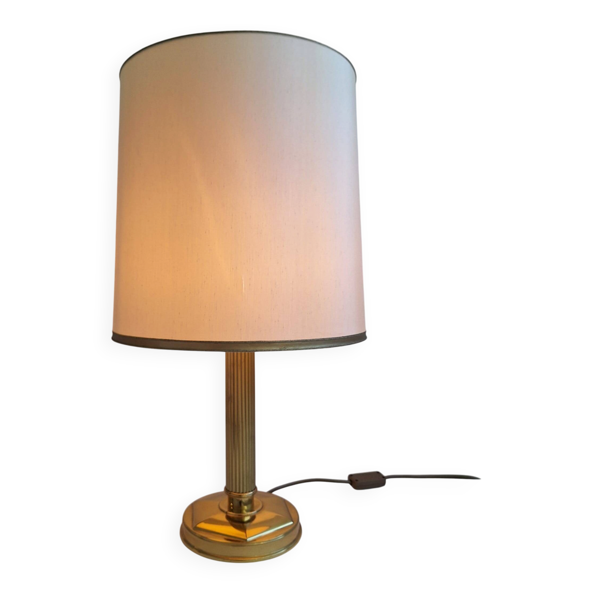 Lampe vintage avec base en pilier, années 1960