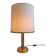Lampe vintage avec base en pilier, années 1960