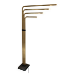 Vintage 1970s adjustable gold floor lamp by Goffredo Reggiani