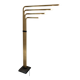 Vintage 1970s adjustable gold floor lamp by Goffredo Reggiani