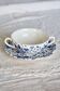 Vintage cup with double handles & saucer – Royal Tudor “Bouquet” blue