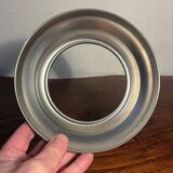 Round opal globe wall light with aluminum fixing