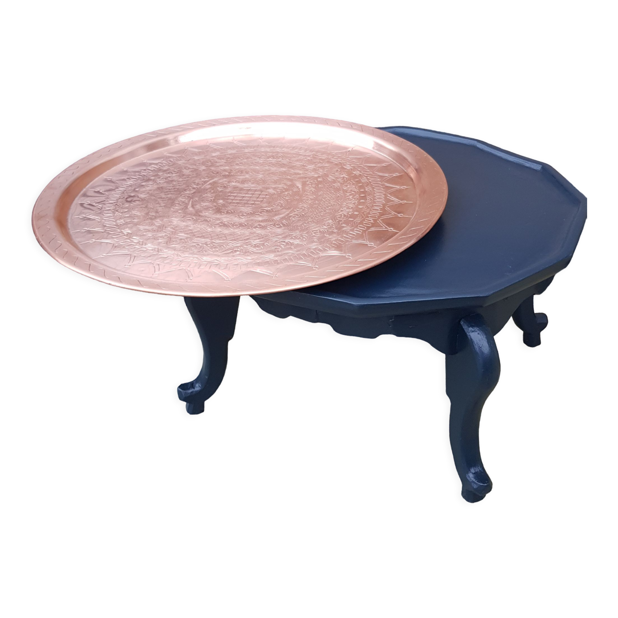 Oriental coffee table and tray