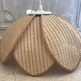 Suspension flower in rattan canning 1970