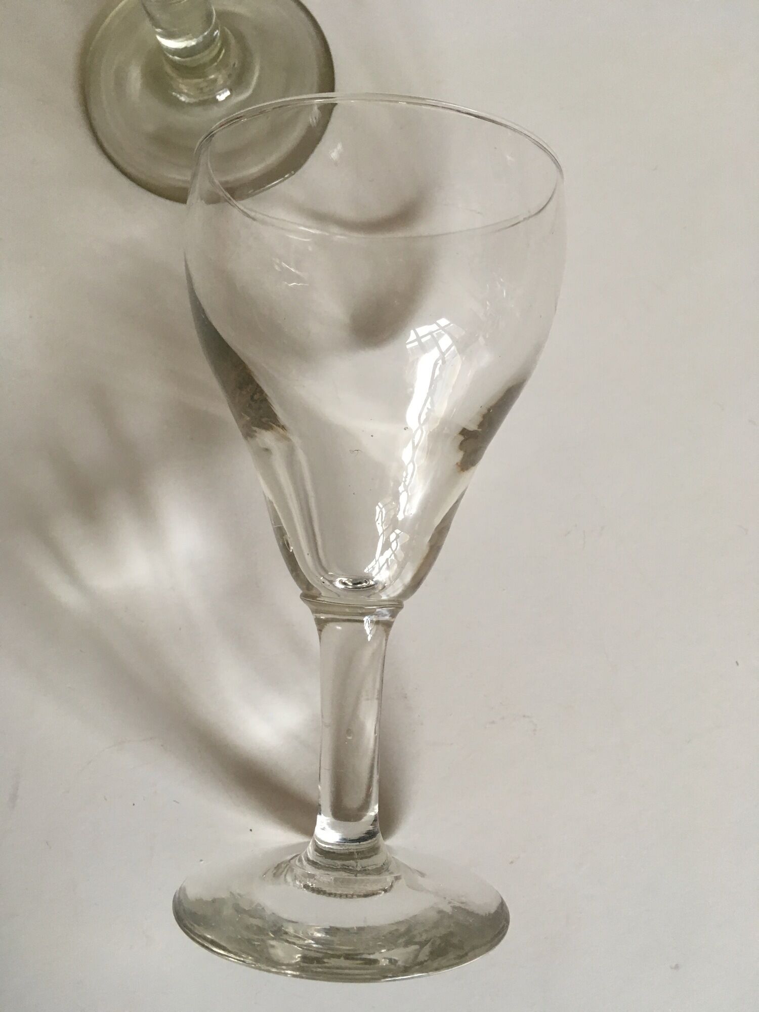 series of 6 walk glasses from bistro counter 50s