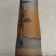 Large Muller vase "in the desert" rare piece signed 40 x 15 cm art deco - collectors