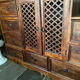 Indonesian staircase furniture in rosewood and wrought iron.