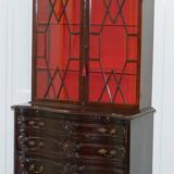 George III Library Thomas Chippendale in Hardwood on Serpentine Chest of Drawers