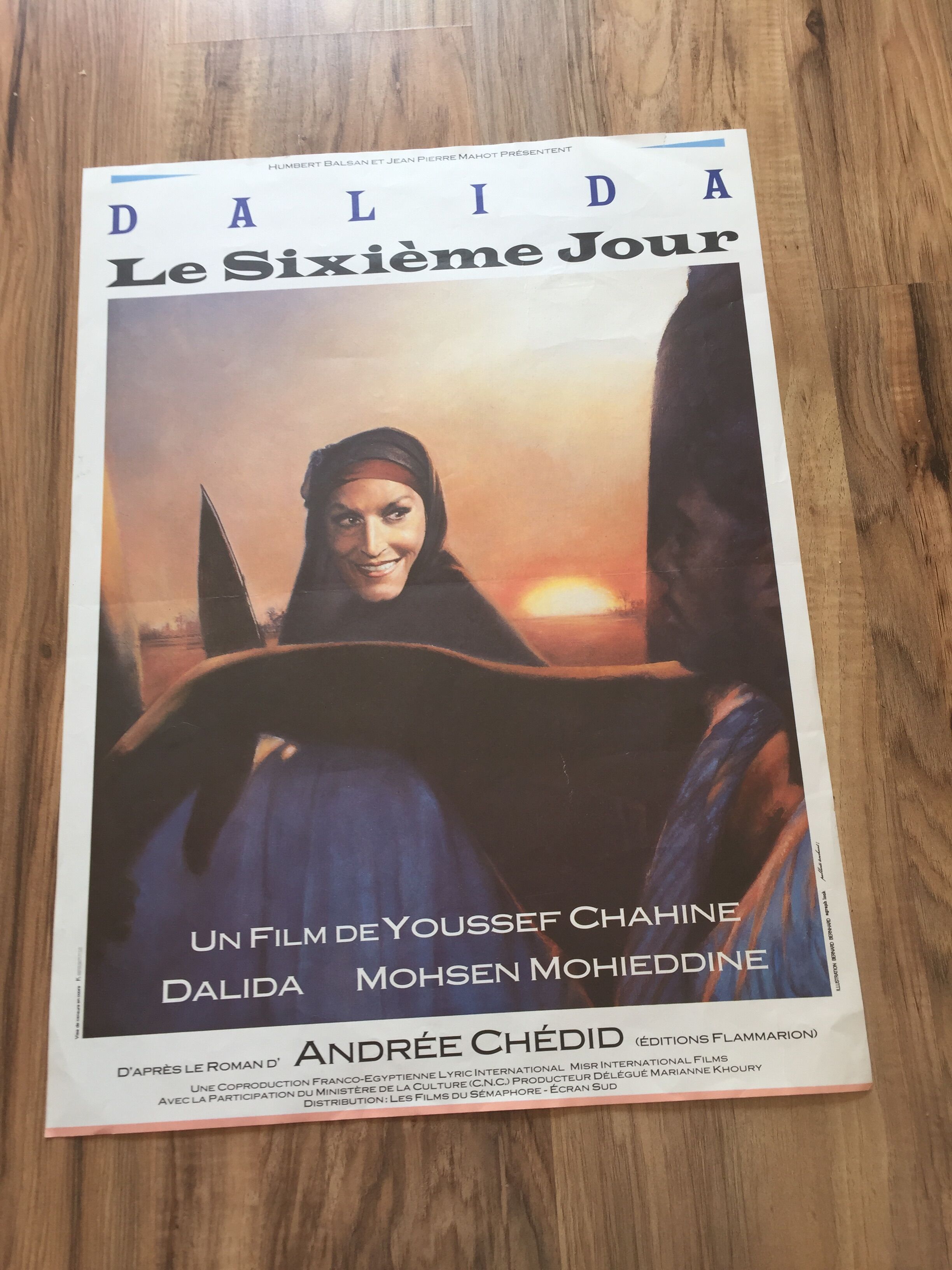 Poster of the film "The Sixth Day" with Dalida