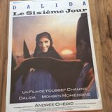 Poster of the film "The Sixth Day" with Dalida