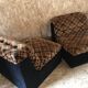 Paire de chauffeuses vintage pop 1970-1980