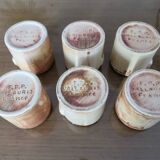 Set of 6 ceramic spice jars signed FPP Vallauris, 1960