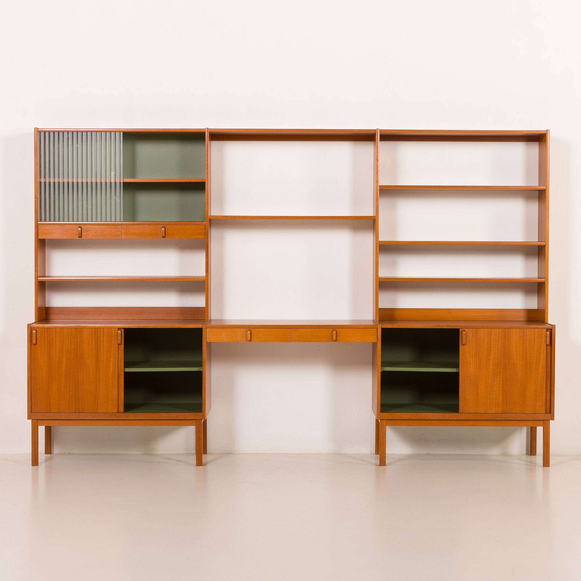 Free standing wall unit with a desk by bertil fridhagen, sweden, 1960s