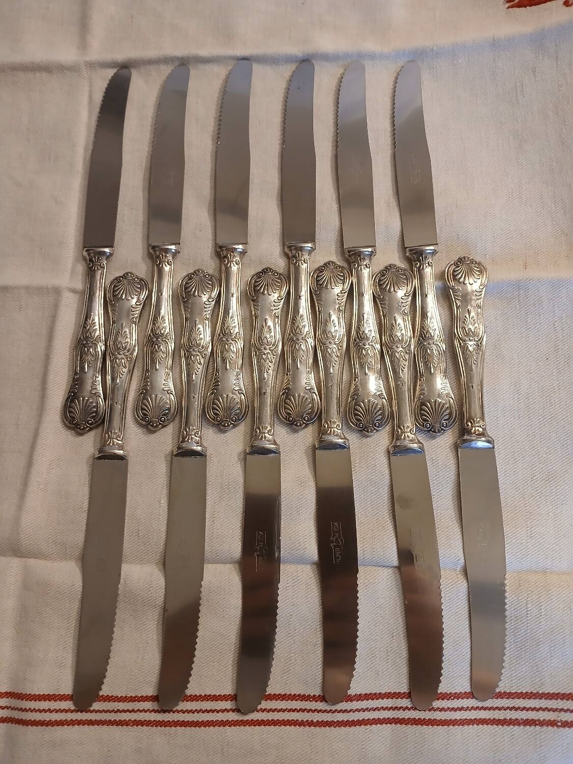 Antique flatware set for 51 place settings