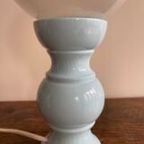 Lampe bilboquet bleu ciel années 70