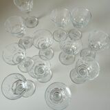 Set of 12 liquor glasses