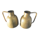 Pitcher - pair of tinned copper pourer qajar persian calligraphy -islamic art