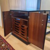 Petit meuble en verre miroir, France vers 1950