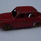 Vintage car Dinky Toys Renault Dauphine red