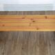Swedish pine and turned pine bench 1970