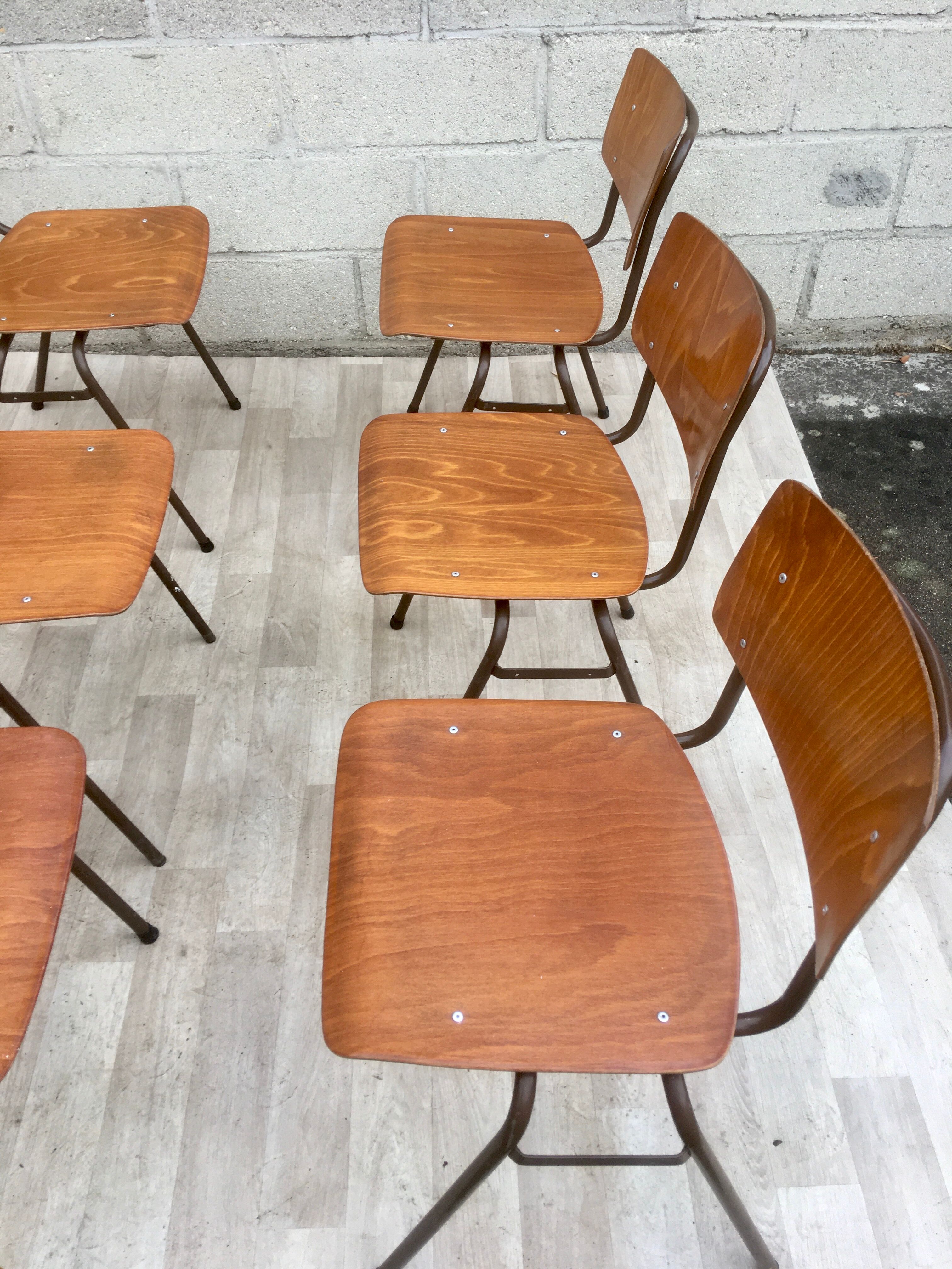 Set of 6 vintage Dutch Marko chairs