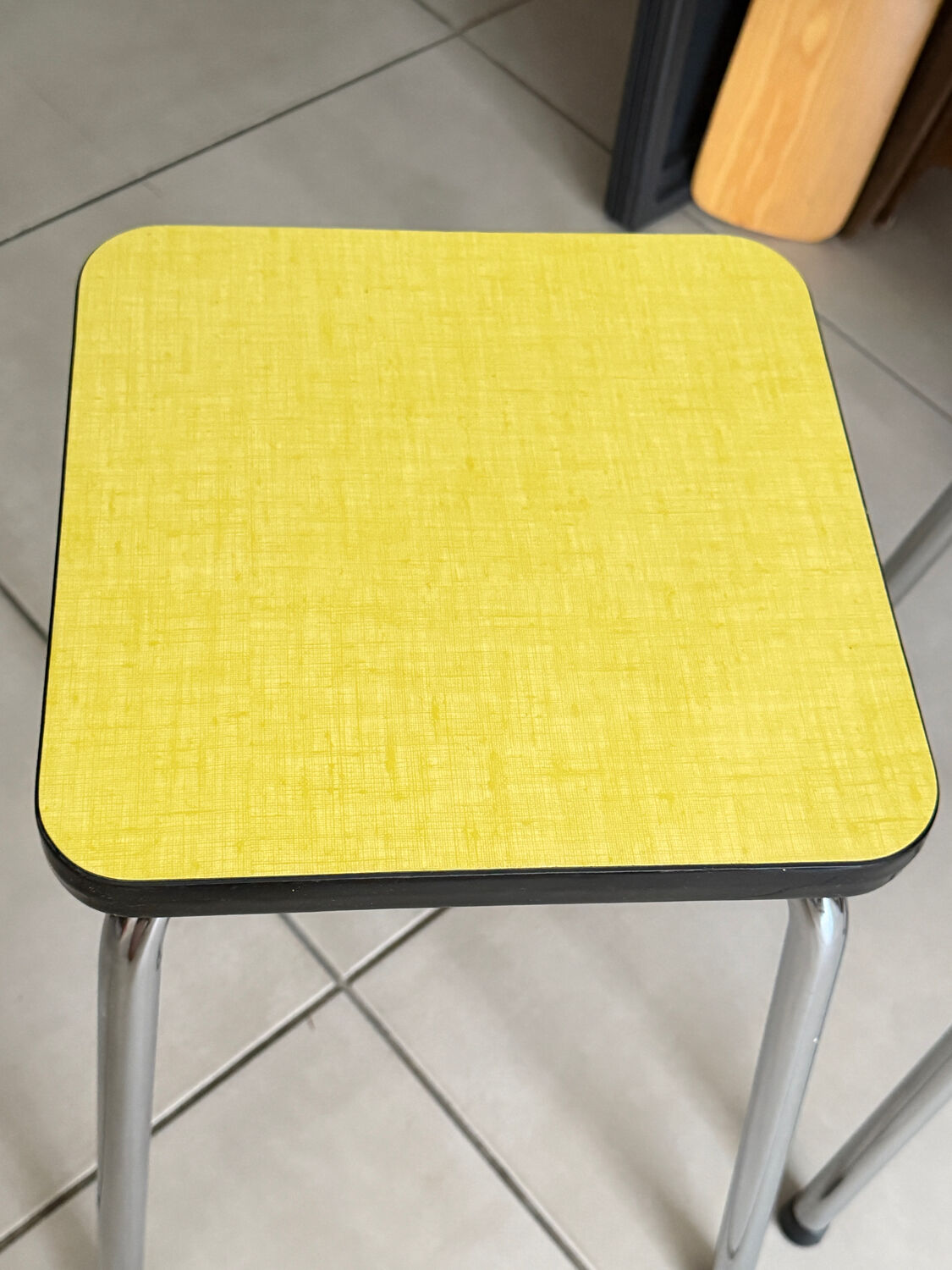 Set of 2 vintage Formica stools
