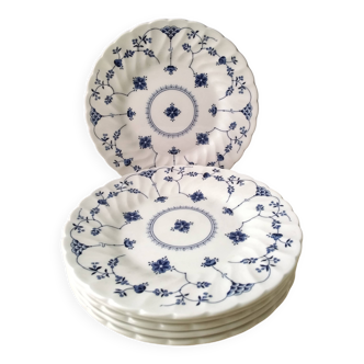 6 Churchill English Porcelain Dessert Plates Finland Pattern