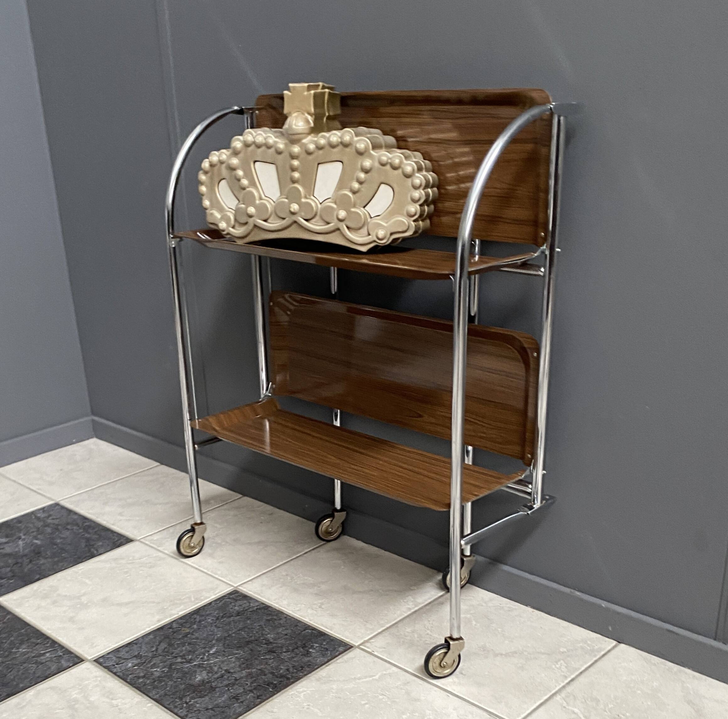 Foldable serving trolley by Bremshey & Co 1970s