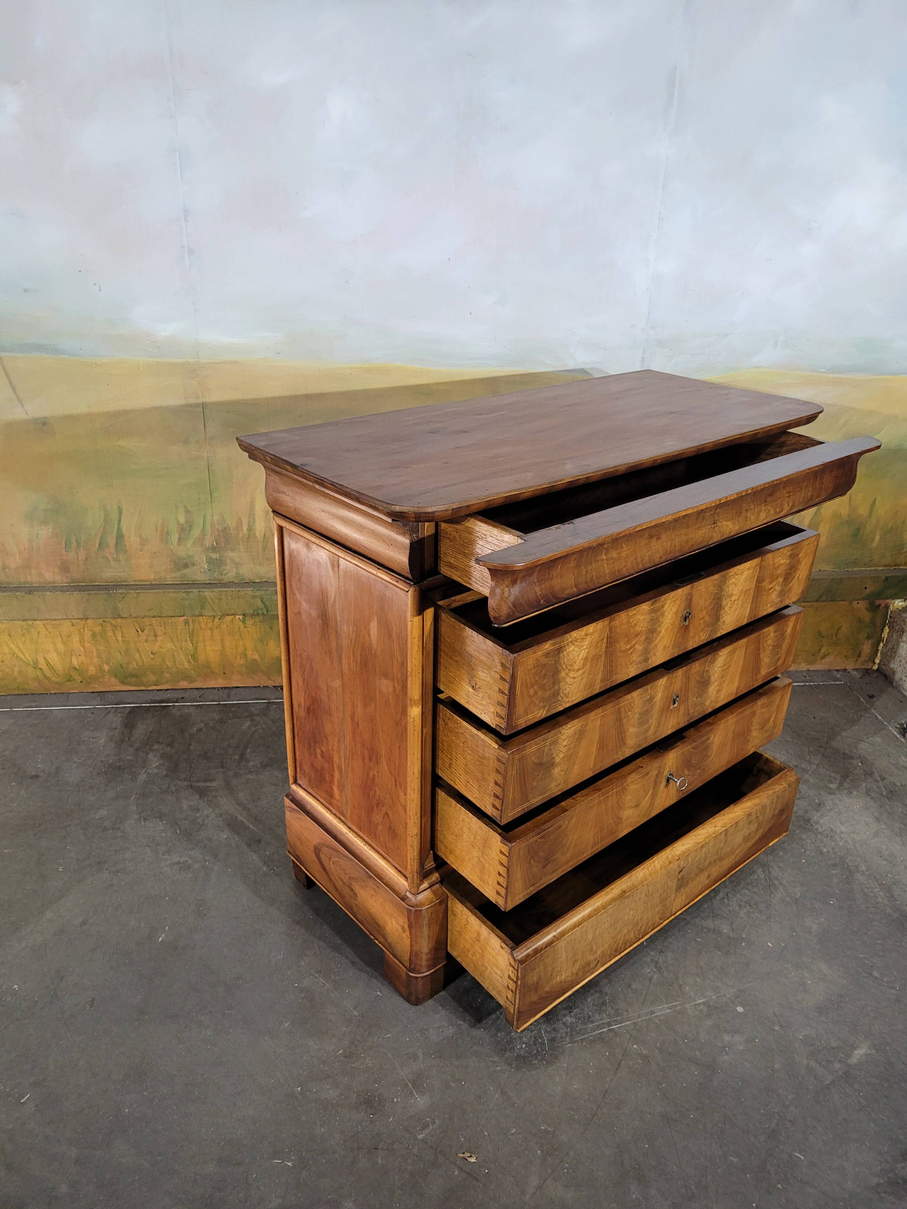 Small Louis Philippe chest of drawers