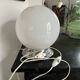Vintage opaline globe table lamp