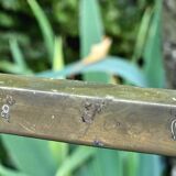 Broncz coffee table brass smoked glass