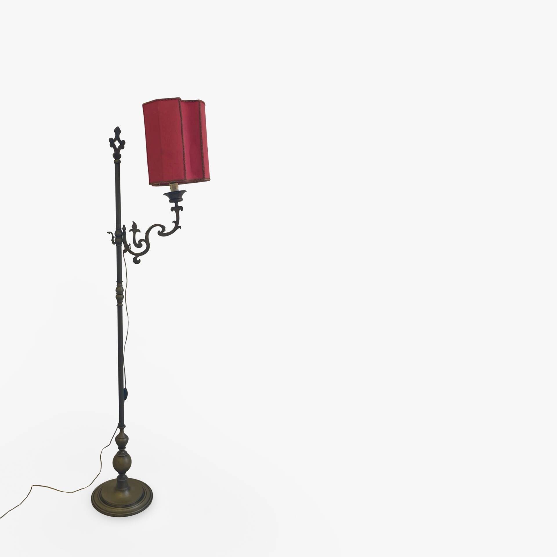 antique Art Nouveau floor lamp