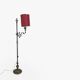 antique Art Nouveau floor lamp
